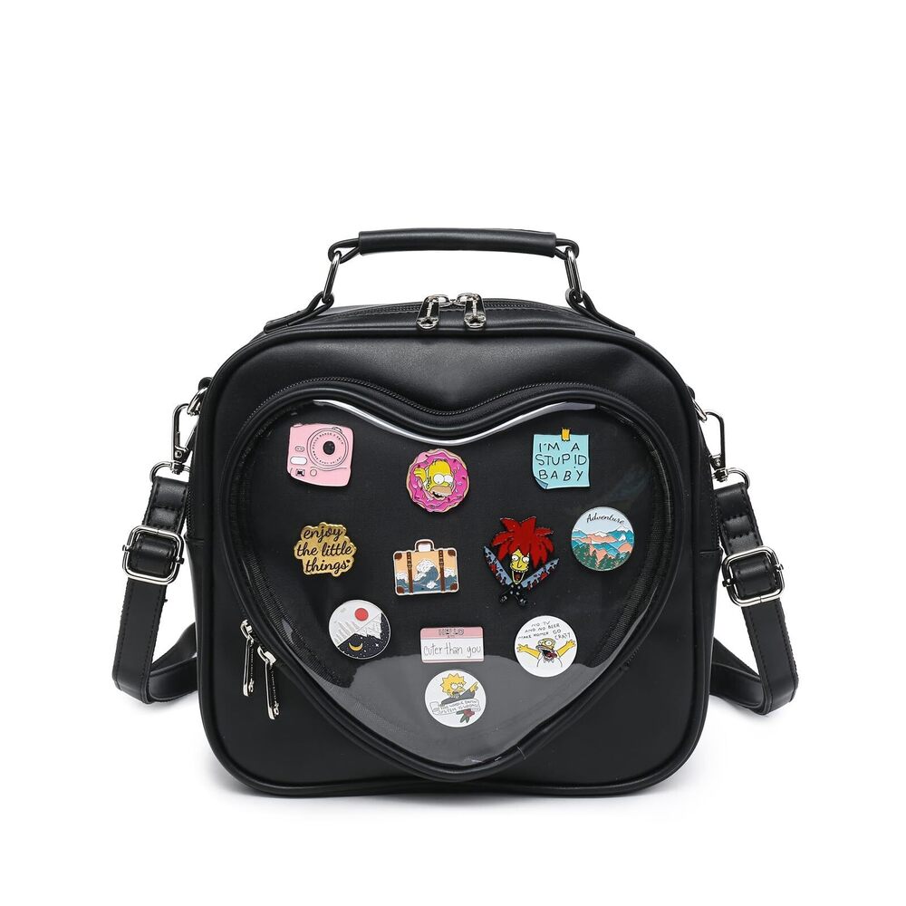 3179 Ita Bag Multi-Purpose Backpack Crossbody Heart Purse Kawaii Pin